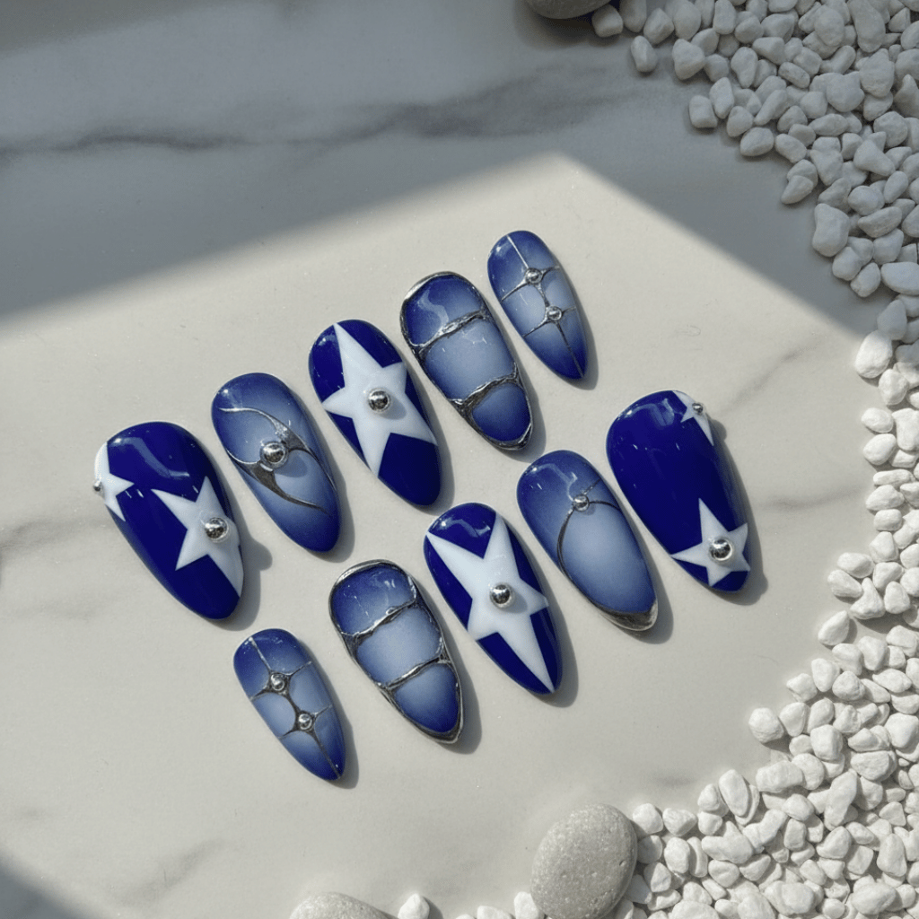 Blue Galaxy Starburst GL129