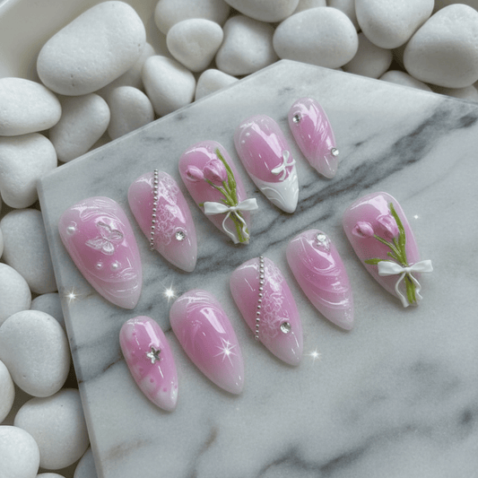 Pink Tulip Blossom GL123