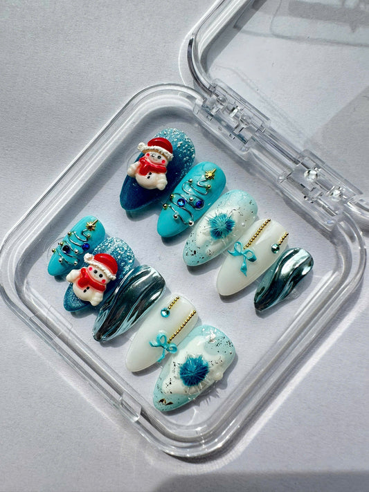 Frosty Noel Blue GL162