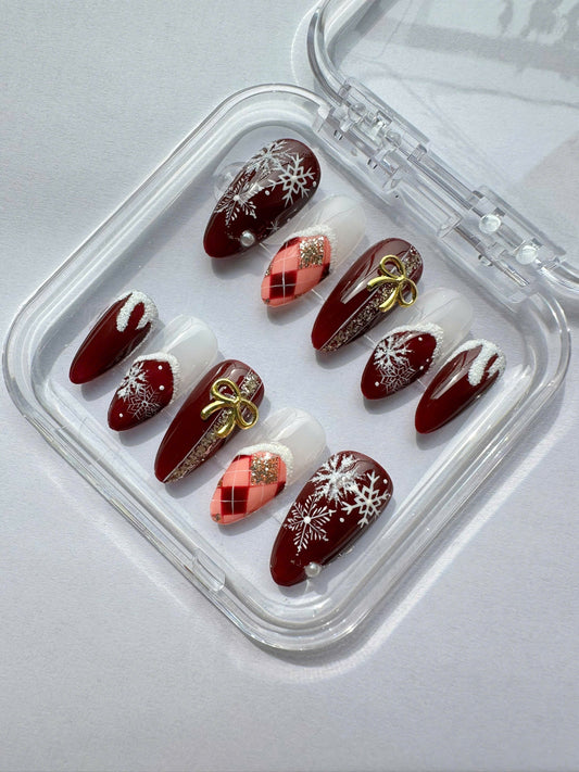 Burgundy Snowfall GL178